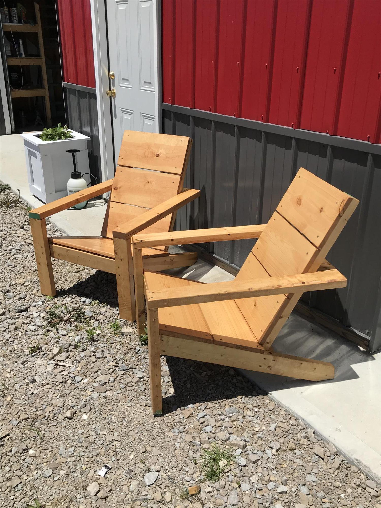Modern Adirondack chairs love em Ana White